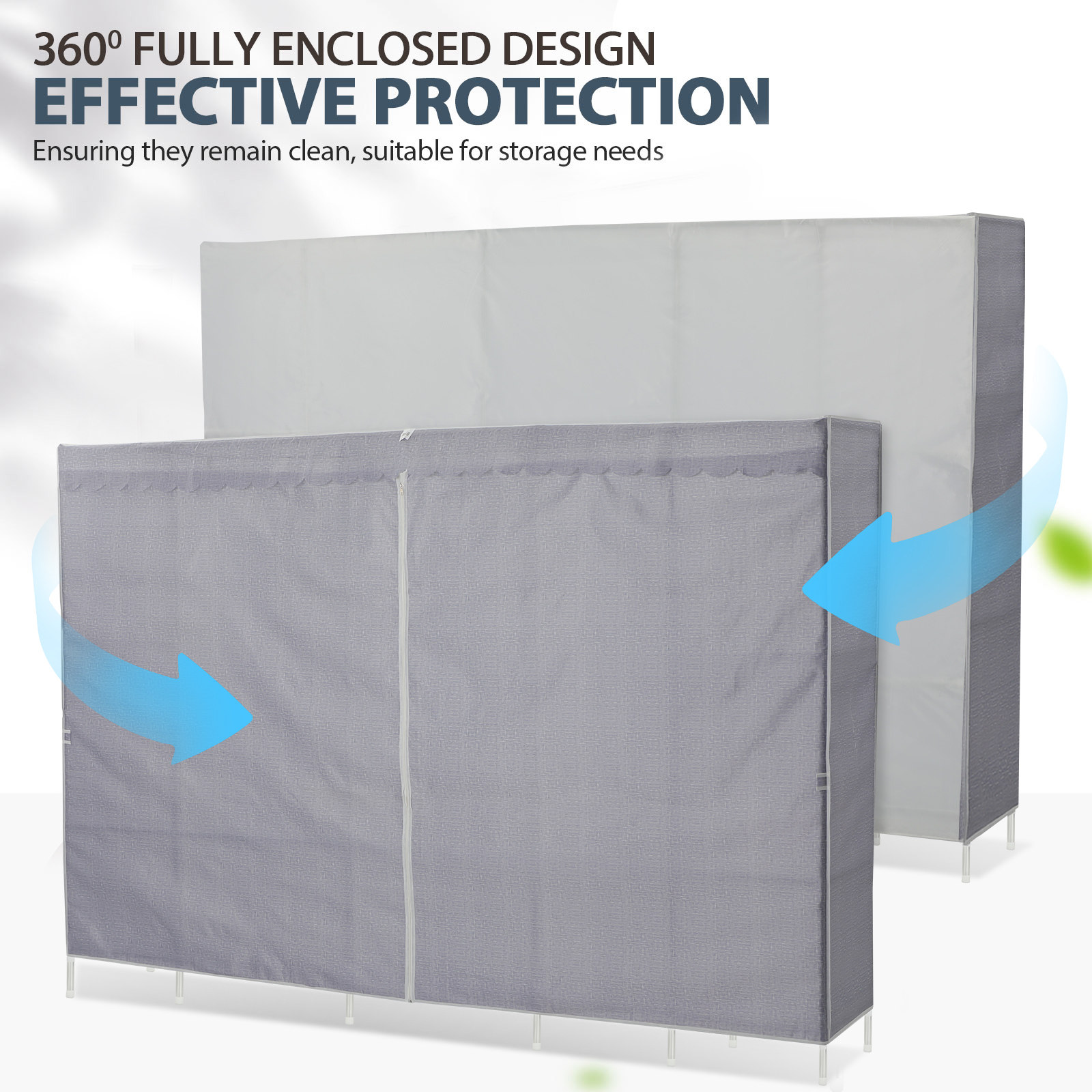 Clothes Rack With Cover Bedroo - Wardrobe Closet Portable Fabric Cover review and price