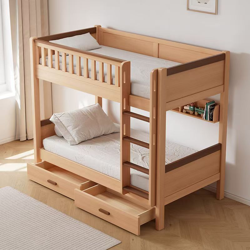 ！@Nature Oak Wooden Bunk Bed W - Bunk Bed With Stairs And Slide review and price