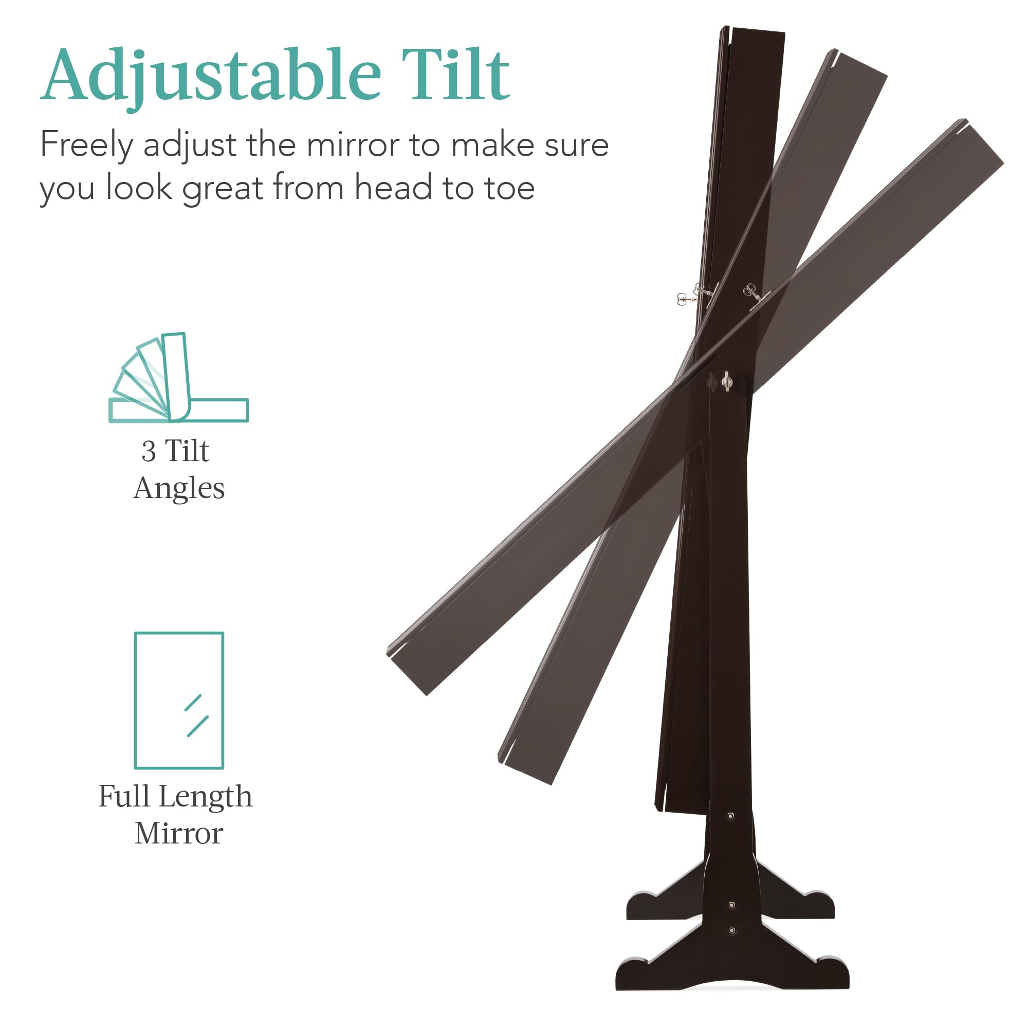 Freestanding Jewelry Armoire C - Full Length Mirror Jewelry Armoire review and price